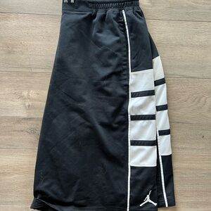 Jordan Black and White Athletic Shorts